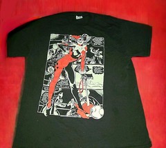 Harley Quinn DC Comics Delta Pro Weight Black Graphic T-Shirt Men’s Sz Large