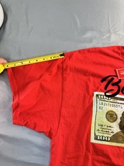 Headgear Classics Men’s T-Shirt Bandemic 100 Dollar Bill Size 2XL Red Tee NEW