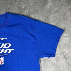 Bud Light Official Beer Sponsor of The NFL Men’s Large Royal Blue T-Shirt Gildan