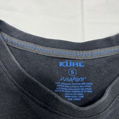Kuhl Lauren Shirt Mens Small Short Sleeve Black Outdoors Casual Wildfibre Cotton