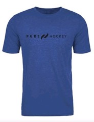 Pure Hockey Classic Tee 1.0 – Royal Heather Blue – Adult Men’s Size M Medium
