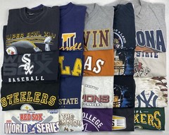 Wholesale Lot of 20 Men’s Sports Tee Shirts (Size Breakdown in Desc)