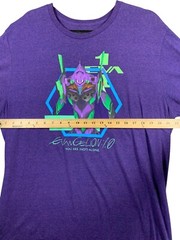 Evangelion 1.0 You Are (Not) Alone Shirt Mens XL Purple Neon Genesis Evangelion