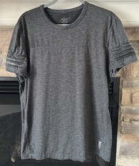 American Eagle Shirt T-Shirt Outfitters Active Flex Gray Medium