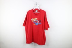 Vtg Y2K 2000 Kellogg Cereal Mens XL Faded Froot Loops Short Sleeve T-Shirt Red