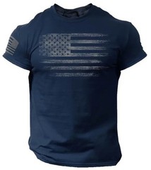 USA Distressed Flag Men’s Graphic T Shirt American Tee Patriotic 2XS – 6XL