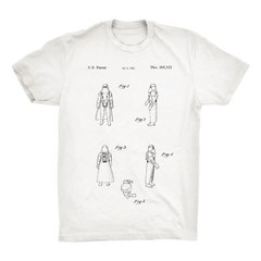 Storm Trooper Patent T-Shirt. Cotton Star Wars Shirt on Black White or Gray. NEW