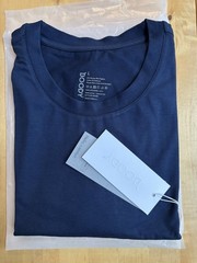 Boody Men’s Classic Crew Neck T-Shirt In Midweight Bamboo Navy Size Large