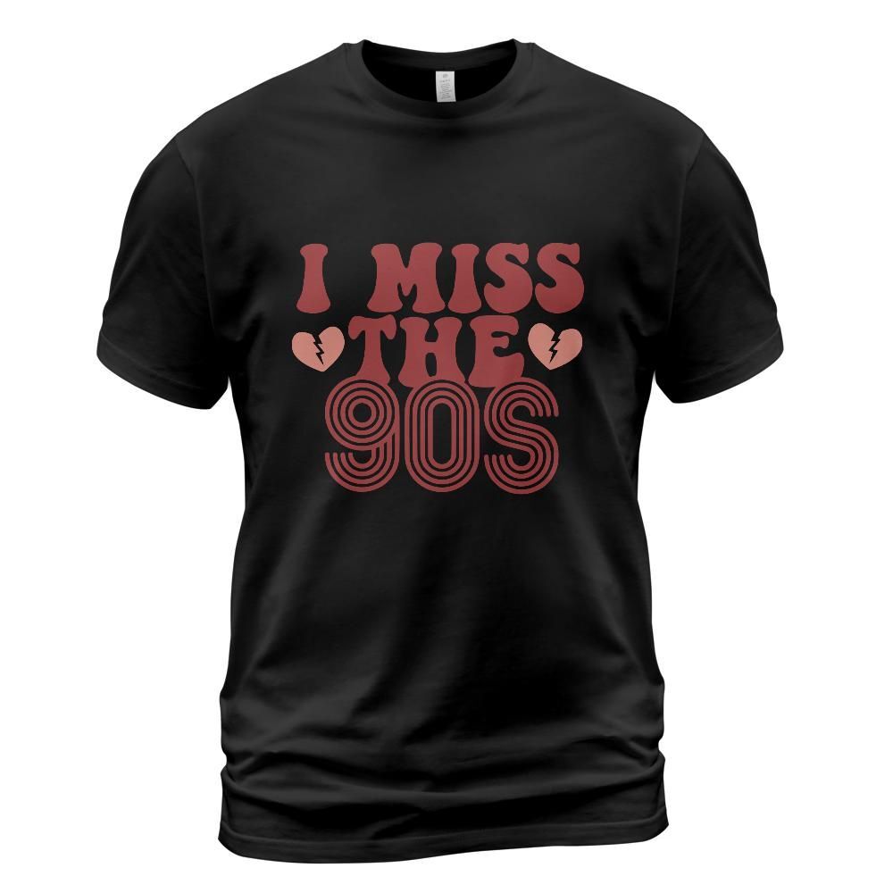 I Miss the 90s Men’s Black T-Shirt S-3XL