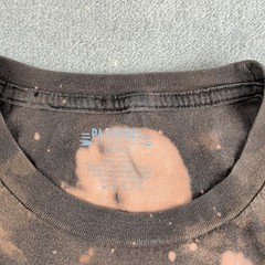 Passport Good Vibes Size M Mens Custom Bleach Art T-Shirt Brown 1of1 Graphic Tee