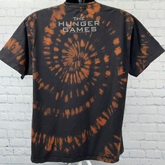 The Hunger Games District 12 T Shirt 2012 Movie Film Tie Dye Black XL X-Large