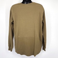 The North Face Waffle Knit Thermal Shirt Mens XL Olive Green Long Sleeve A5A8F