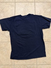 Mens M Vintage Golds Gym Shirt Navy Blue Venice California Bodybuilding 90s