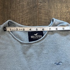 Holister Tshirt Medium Knitted Light Blue