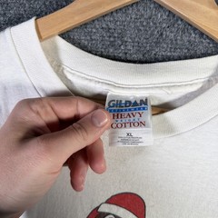 Vintage South Park Shirt Mens XL White 90s Christmas Poo Cartoon Funny Howdy USA