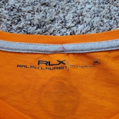RLX Ralph Lauren Free Ride Mountain Biking Orange Graphic Shirt Men’s XXL NWT