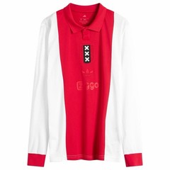 Adidas Ajax Amsterdam Anniversary Jersey White Red JF6340 Slim Fit Multi Size