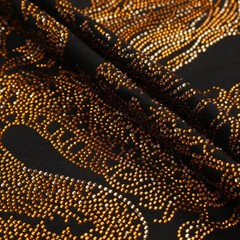 New Fashion Dragon Rhinestone Summer Short Sleeve Luxury Men Streetwear T-Shirt
