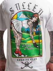 Sullen Men’s Nice Putt Short Sleeve Premium T-shirt Tattoo Girl Golfing Tee FORE