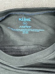 Kuhl Shirt Men Extra Large Cotton Gray Hiking Trek Mountain Logo New