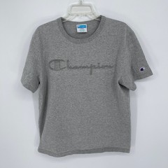 Champion Men’s Gray Raised Graphic Logo Short Sleeve T-Shirt Size Large