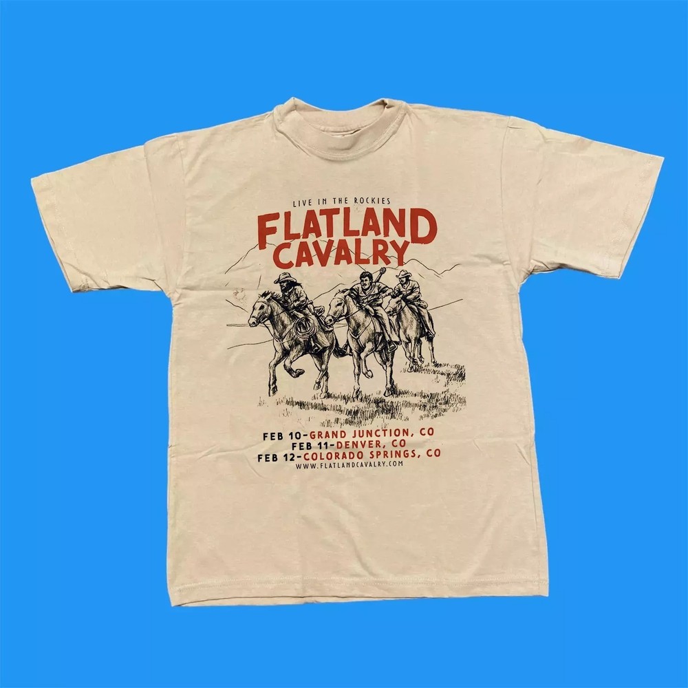Flatland Cavalry Band Live In Concert T Shirt Full Size S-5XL Natural BL1713