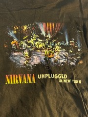 Nirvana Kurt Cobain MtV Unplugged Set men’s tshirt in black Size L Large