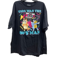 Bluey Bingo Bandit This is the 80’s Tee Big and tall SZ XXL 2X