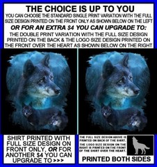 BEAUTIFUL BLACK WILD WOLVES WOLF PACK LYCAN WEREWOLF FULL MOON T-SHIRT AB726
