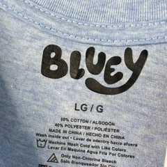 Bluey Men’s LARGE Bandit Bingo Family Hearts Shirt Heart