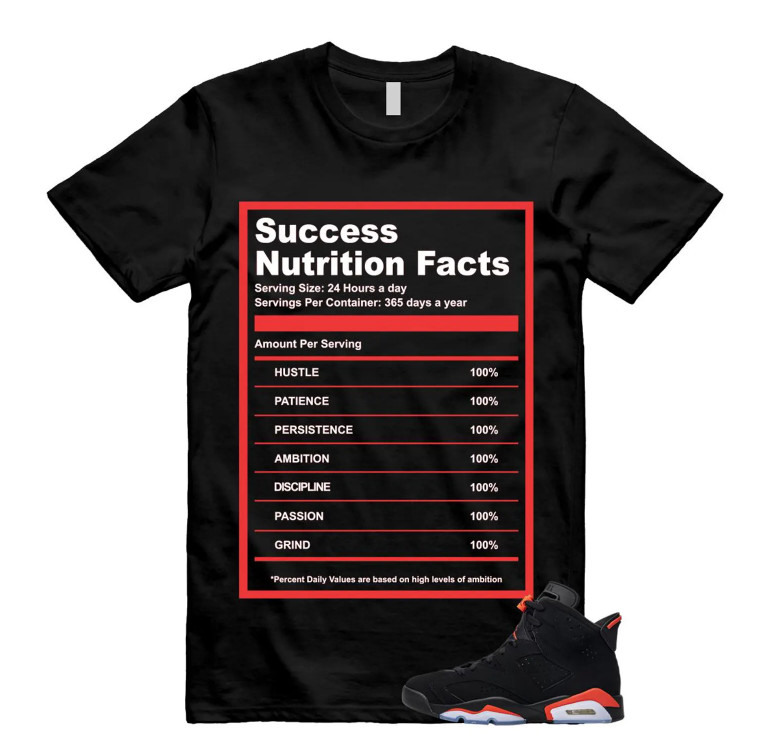 SUCC Unisex Shirt To Match Jordan 6 Infrared Salesman Black Red T Shirt