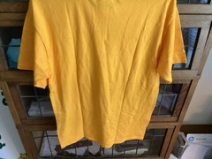 2004 Roswell New Mexico FISHING ALIEN Yellow GILDAN Graphic Funny T-shirt SZ L