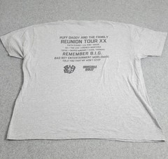 Bad Boy Family Reunion Tour Shirt Mens 2XL Gray Puff Daddy Rap Concert Hip Hop