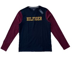 Tommy Hilfiger Men’s Regular Fit Logo Long Sleeve Tee