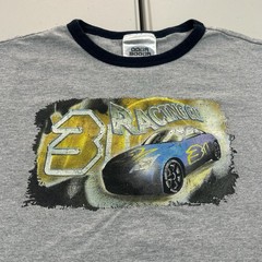 VTG y2k Racing Car Graphic Shirt Animation Video Games Style Youth XL Adult S