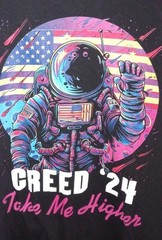 Creed 24 Astronaut Graphic T-Shirt Black 2XL Take Me Higher Gildan Concert