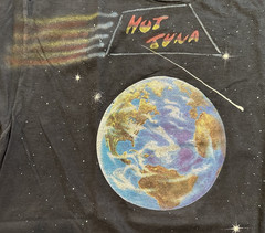 Vintage Hot Tuna Space Tour Band T-Shirt USA Large Jorma Kaukonen 1980s