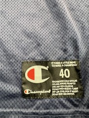 Champion Men’s Classic Jersey Script Logo Navy Blue White Size Medium VINTAGE