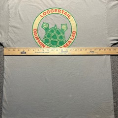 Vintage Dauphin Island Sea Lab Loggerhead Turtle T Shirt Grey XL Hanes Beefy T