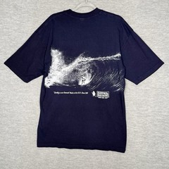 Birdwell Beach Britches Men’s L Navy Blue Graphic T-Shirt Big Logo Made In USA