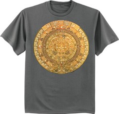 Aztec Calendar T-shirt Mexica Decal Men’s Graphic Tee