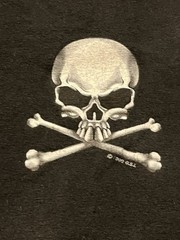 Vtg 90s Skull Crossbones Long Sleeve 1999 Good Sport Shirt Biker T-shirt XL