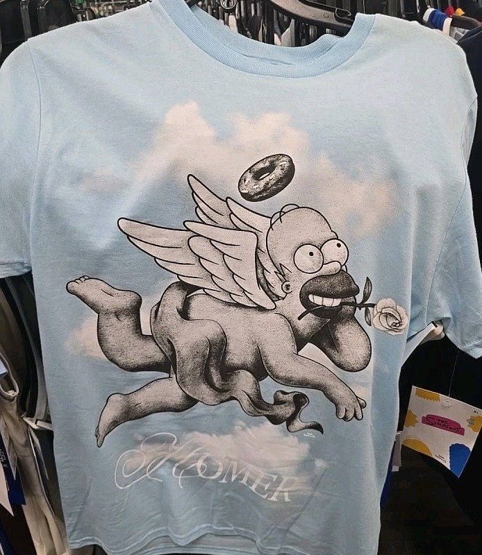 The Simpson Homer Cherub Angel Men’s T-Shirt Sz Small NWT Free Shipping