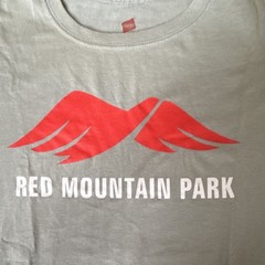 Birmingham AL VTG Red Mountain Park Graphic Tee Light Gray Shirt Men’s M
