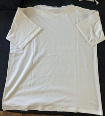 Satoshi Nakamoto “No Savior” Tee White Cotton Round Neck Men’s Large
