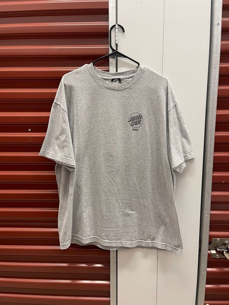 Ron Engush Santa Cruz Screaming Hand Graphic T-Shirt Heather Grey