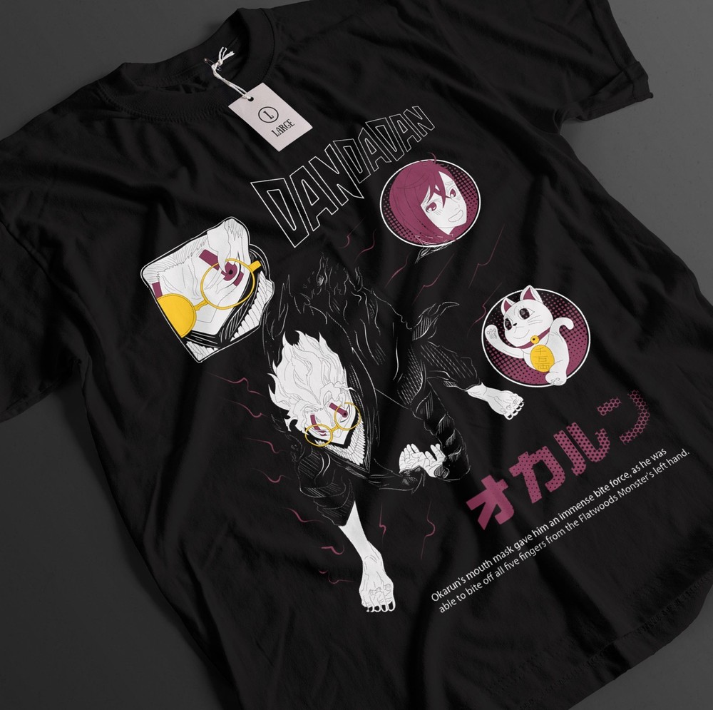 Dandadan T-shirt Okarun Shirt Momo Seiko Ayase Top Aira Turbo Granny Unisex Tee