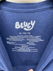 Bluey T Shirt Mens Sz XL Blue Bluey Bingo Dad Mom Characters Family Cotton