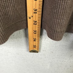 KingSize Thermal Waffle Henley Shirt Mens Big 2X Brown Long Sleeve Casual