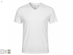Good fellow and co. White V- neck t shirt- X-Large Pack Of 4